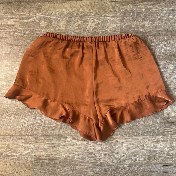 Free People Intimates Brown Lounge Shorts Size Small - Picture 5 of 5